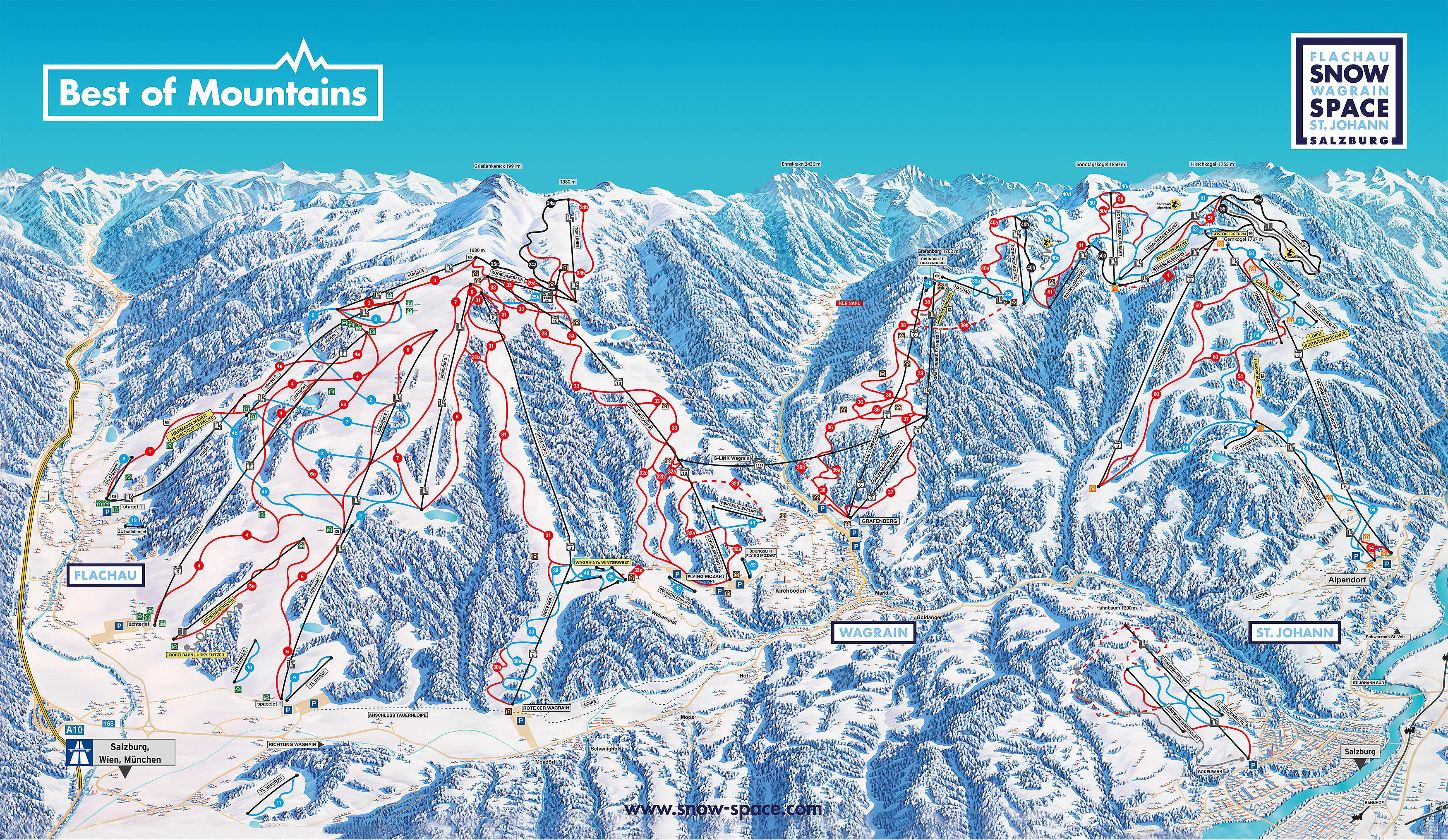 Ski resort map